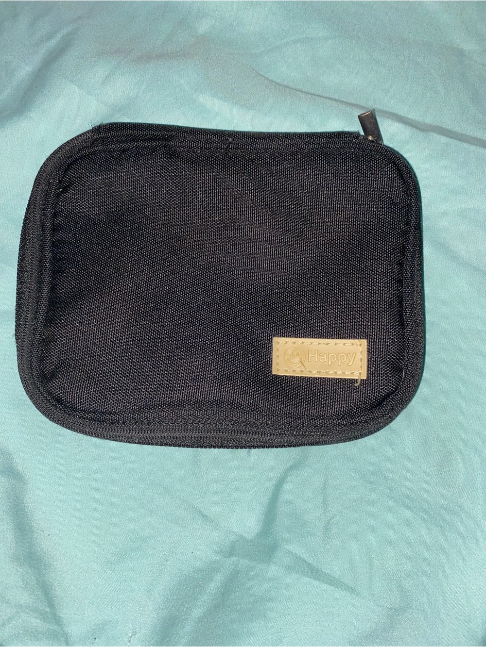 Black Compact Phone Accessory Pouch